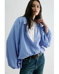 Free People - My Bubble Button Down Top - Lyst