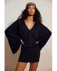 free-est - Good Feels V-Neck Mini Dress By - Lyst
