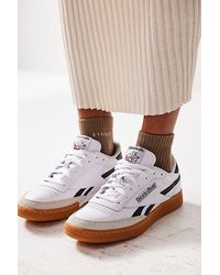 Reebok - Club C Revenge Vintage Sneakers At Free People In White/gum, Size: Us 4.5 M - Lyst
