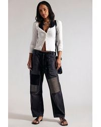 Free People - Moxie Pull-On Barrel Jeans - Lyst