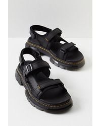 Dr. Martens - Forster Ii Sandals At Free People In Black, Size: Us 7 - Lyst