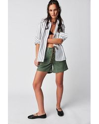 Free People - Second Chances Pull-on Shorts At Free People In Army, Size: Xs - Lyst