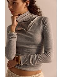 Intimately By Free People - Keeping It Light Ribbed Turtleneck Top By - Lyst