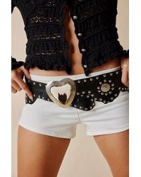 Free People - Wildheart Studded Belt At In Black, Size: S/m - Lyst