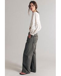 Free People - Yours Truly Low-Rise Cargo Chino Pants - Lyst