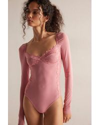 Free People - Suddenly Fine Bodysuit - Lyst