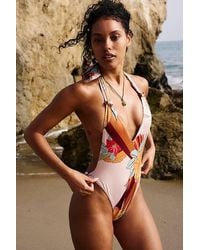 Free People - Free-Est Sharon Printed One-Piece Swimsuit - Lyst