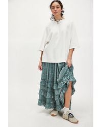 Free People - Brynn Printed Maxi Skirt - Lyst