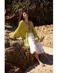 Free People - Juliet Sheer Tie-Front Duster Top - Lyst