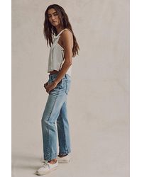 Free People - Leona Low-Rise Twisted Slim Jeans - Lyst