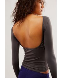 Free People - Low-back Seamless Long Sleeve - Lyst