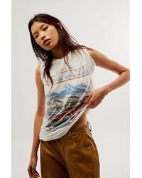 Junk Food - Mustang Boss Tee At Free People In White Burnout, Size: Large - Lyst