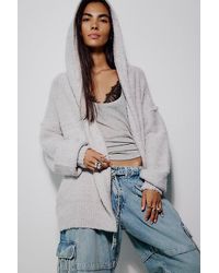 Free People - Thistle Hooded Oversized Cardi - Lyst