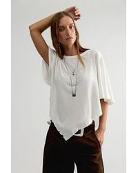 Free People - Rosalie Solid Tee - Lyst
