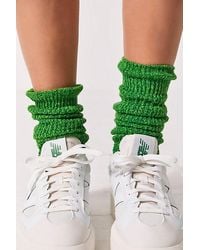 Free People - Staple Slouch Socks At In Kelly - Lyst