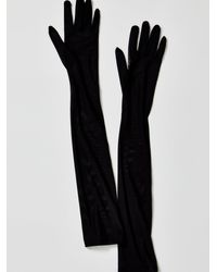 Free People Florence Sheer Gloves - Black