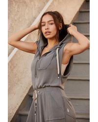 Free People Franklin Hills Onesie By Fp Movement - Gray