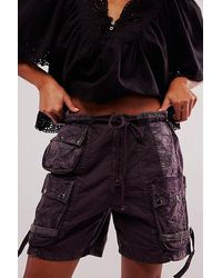 Free People - Moon Bay Parachute Shorts At In Hot Fudge, Size: Xs - Lyst