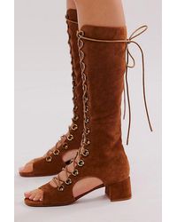 Jeffrey Campbell - Hera Peep Toe Boots - Lyst