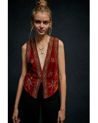 Free People - Life Of The Party Vest Jacket - Lyst