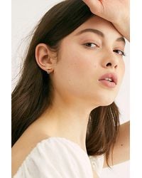 Free People - Teeny Tiny Mega Stud Earring Set At In Desert - Lyst