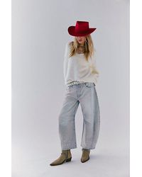 Free People - We The Free Good Luck Mid-rise Barrel Jeans - Lyst