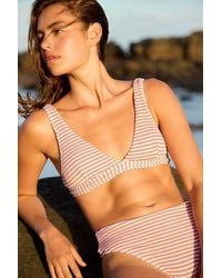 Rhythm - Cove Stripe Tall Tri Bikini Top - Lyst