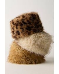 Free People - Frostbite Fur Pillbox Hat - Lyst