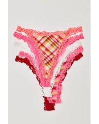 Intimately By Free People - Charlie Lace Microfiber Thong 5-Pack By - Lyst