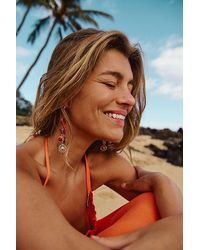 Free People - All Seasons Dangles At In Red/coral - Lyst