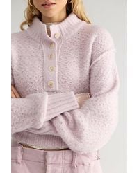 Free People - Tucked Henley Pullover - Lyst