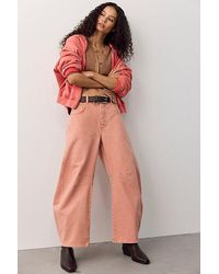 Free People - We The Free Good Luck Mid-Rise Barrel Jeans - Lyst