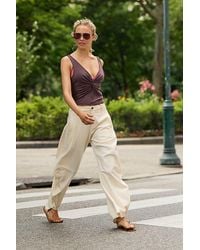 Free People - Spotlight Menswear Barrel Trousers - Lyst