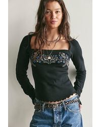 Free People - Olivia Long-Sleeve Top - Lyst