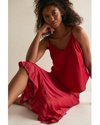 Free People - Long Lost Lover Maxi Slip Skirt By - Lyst