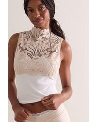 Intimately By Free People - Petal Party Mock Neck Tank Top By - Lyst