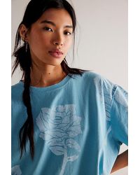 Free People - We The Free Painted Floral Tee - Lyst