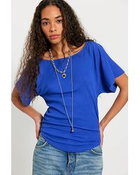 Free People - Lucy Off-The-Shoulder Tee - Lyst