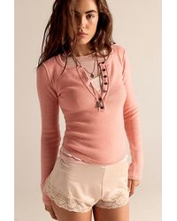 Free People - Hudson Solid Cashmere Henley - Lyst