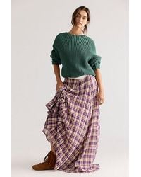 Free People - Ives Mid-Rise Pull-On Maxi Skirt - Lyst