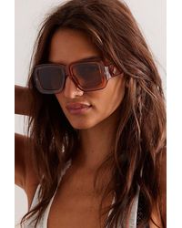 Free People - Burst Your Bubble Aviator Sunglasses - Lyst