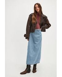 Rolla's - Charlie Denim Maxi Skirt - Lyst