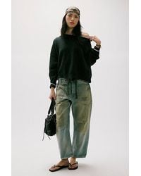 Free People - Moxie Pull-On Barrel Jeans - Lyst