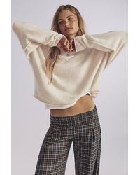 Free People - See Me V-Neck Knit Pullover - Lyst