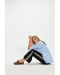 DONNI. - The Linen Stripe Crop Pants - Lyst