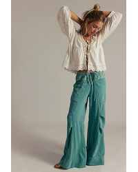 Free People - Sky Riser Knit Wide-Leg Pants - Lyst