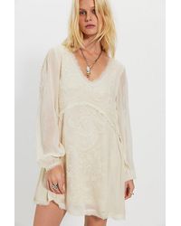 Free People - To The Clouds Mini Dress - Lyst
