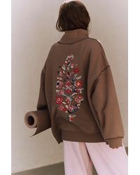 Fp Movement - A Cut Above Floral Logo Mock Neck Pullover Sweatshirt - Lyst