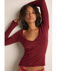 Intimately By Free People - So Soft Seamless Modal V-Neck Long Sleeve By - Lyst