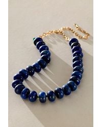 Free People - Sabina Semiprecious Beaded Stone Choker Necklace - Lyst